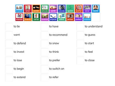 Stem Changing Verbs E-IE