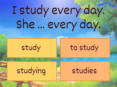 SIMPLE PRESENT 3rd person singular