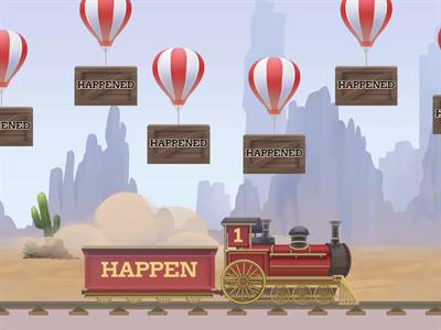 SIMPLE PAST - Regular Verbs (Balloon Pop)