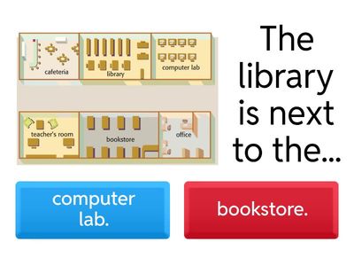 Across from / Next to / Between