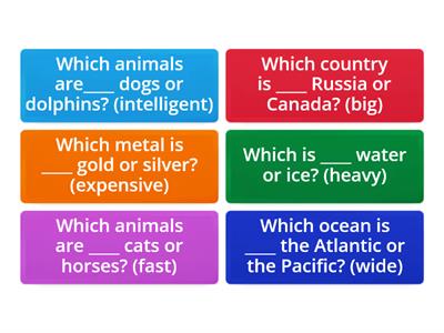 Comparative questions