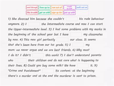 Solutions Intermediate 1E Phrasal verbs