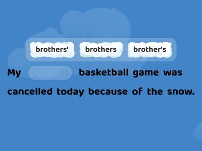 Possessive Nouns - Singular & Plural 