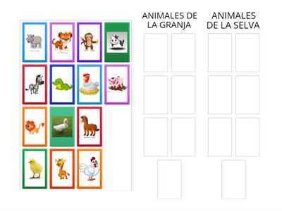 ANIMALES DE LA GRANJA - SALVAJES