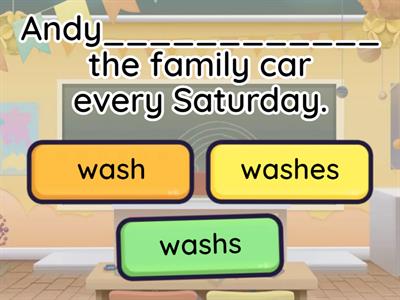 Present Simple Quiz - Affirmative and Negative