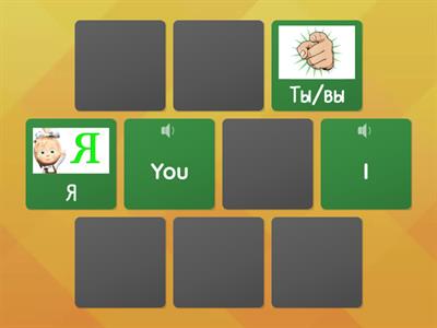 Местоимения Я Ты Он Она Это