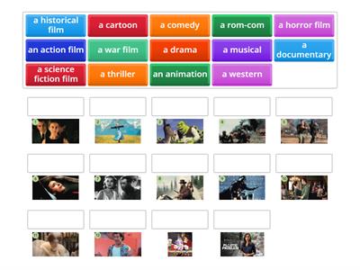 * Cinema part 3 - film genres (EF Inter 6A)