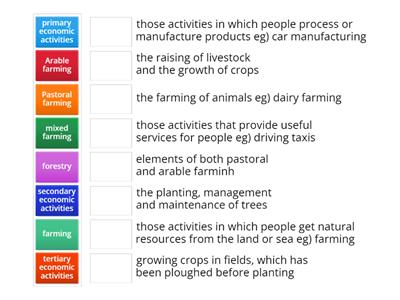 PRIMARY ECONOMIC ACTIVITIES