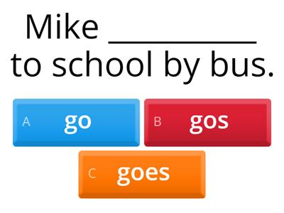 The simple present tense