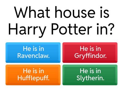 Harry Potter Houses, Characters & Animals Quiz