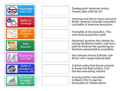 American Revolution Vocabulary