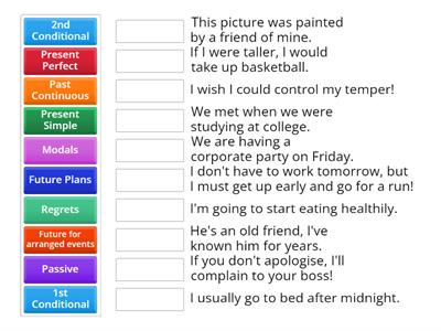 Grammar-example matching. Module3
