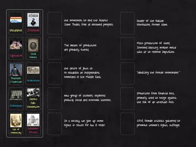 Industrial Revolution Recap Matching