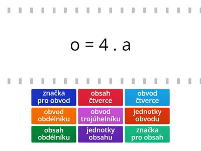 Obvody, obsahy 1