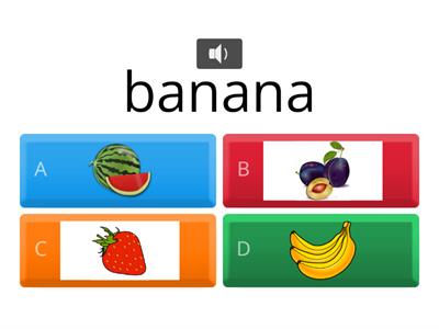 Fruits Quiz (Preschool)