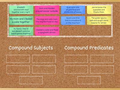 Compound Subjects and Predicates