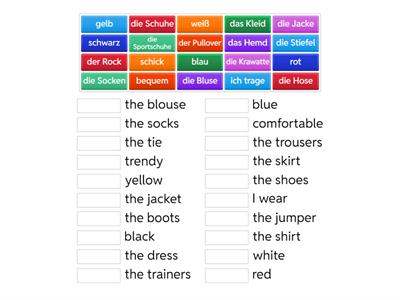 Y8 German - Schuluniform