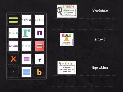 VARIABLE, EQUAL, EQUATION Sort