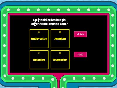 FELSEFE 10. SINIF (AHLAK FELSEFESİ )TEST AKGÜL TAHTA