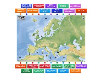CARTA MUTA MARI-ISOLE EUROPA