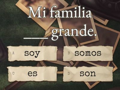 Spanish Verb Ser 