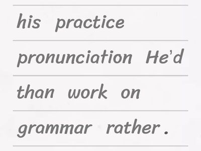 Would rather and would prefer