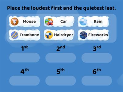 Sound - Loudest to Quietest!