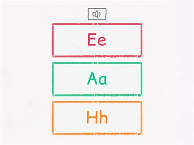 Aa~Ii Listen and choose (Letter name)