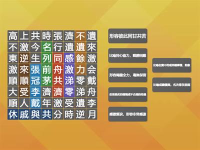 翰林國小國語_4下L04阿里棒棒 找出成語，再配對解釋