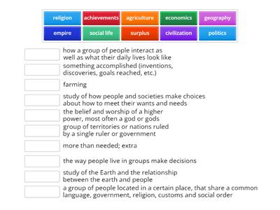 5th Civilizations Wordwall
