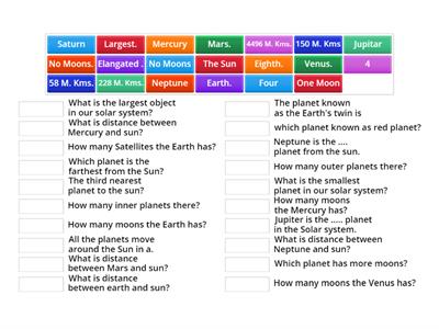 QUIZ ON SOLAR SYSTEM