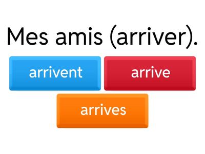 Accorde le sujet avec le verbe (R)