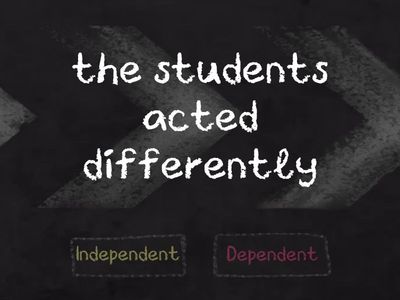  Independent and Dependent Clauses