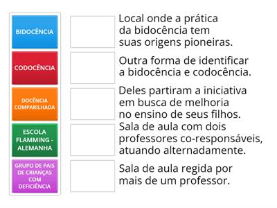 BIDOCENCIA E OUTROS CONCEITOS