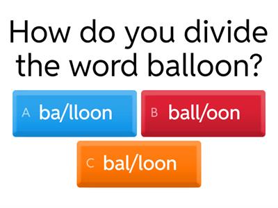Syllable Division - double consonants, VCCV words