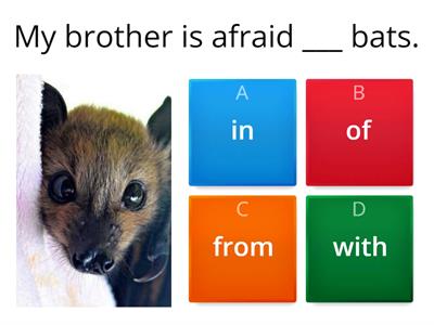 English File B1 Dependant prepositions