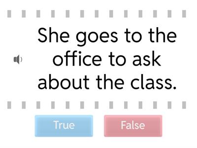 Joining an English class