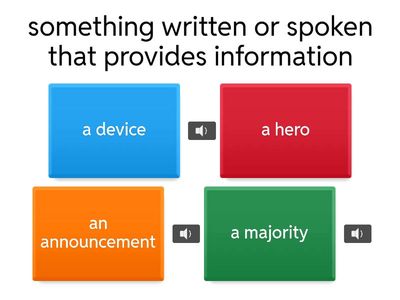 Bagrut exams vocabulary
