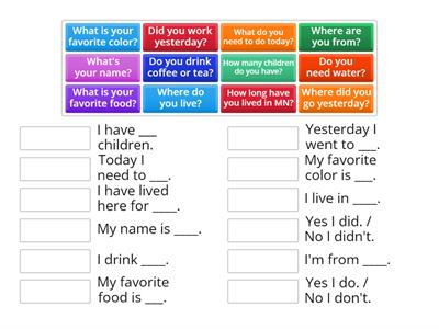 Introduction Questions and Answers