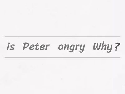 Word order in questions 