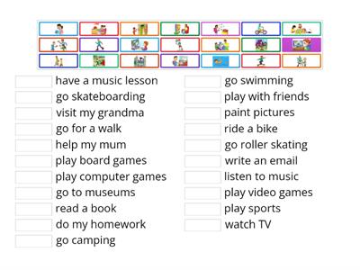 FF2 Unit 6 after school vocabulary