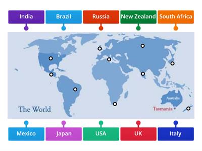 Geography world map game