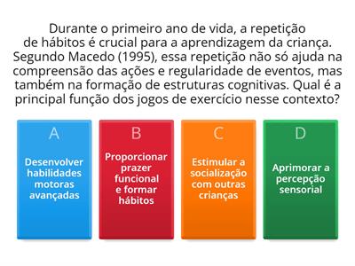 Questionário Ludicidade e Educação - Unidade 3