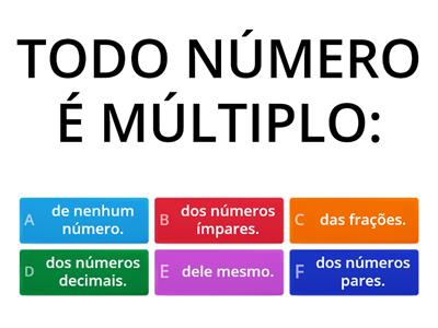 Múltiplos e Divisores