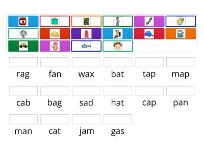 Short Vowel A - CVC Match