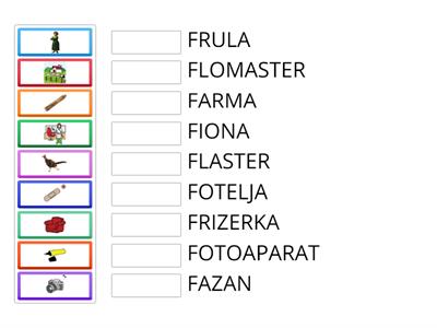 28. Slovo F f