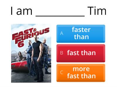 Comparative adjectives