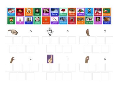 Christmas ASL Handshapes