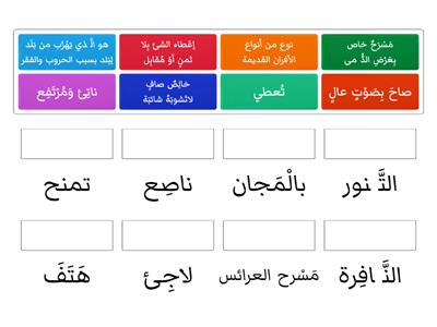 معاني مفردات ( بائع الحكايات )