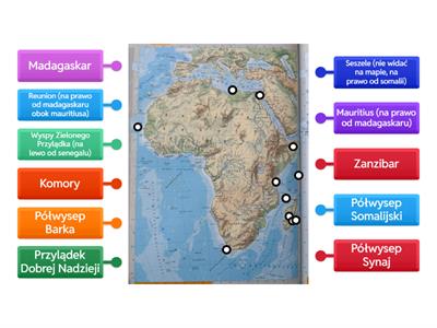 Afryka wyspy i półwyspy